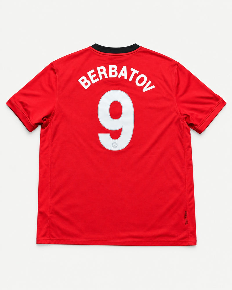 Manchester United 2009-10 Berbatov home vintage football shirt, size 2XL, back.