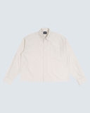 Unisex Boxy Striped Shirt - Light Yellow