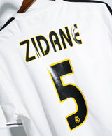 Real Madrid 2003-04 Zidane Player Issue Home Kit (L)