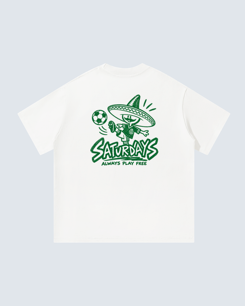 Saturdays Football Mexico Unisex Oversized T-Shirt