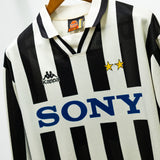 Juventus 1995-96 Del Piero Long Sleeve Home Kit (XL)