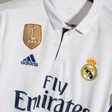 Real Madrid 2016-17 Ronaldo Long Sleeve Home Kit (M)