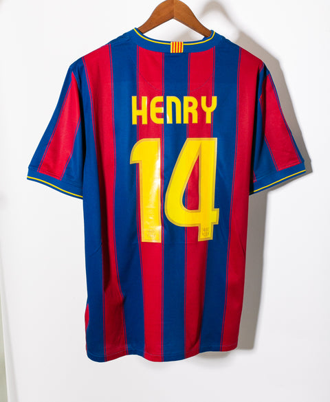 Barcelona 2009-10 Henry Home Kit (XL)