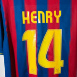 Barcelona 2009-10 Henry Home Kit (XL)
