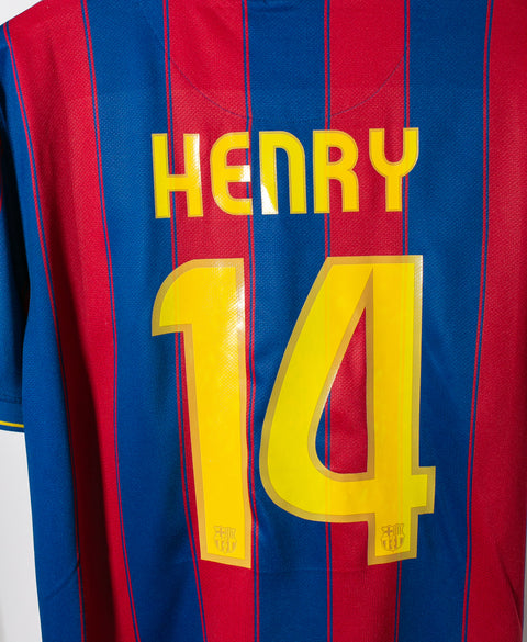 Barcelona 2009-10 Henry Home Kit (XL)