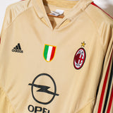 AC Milan 2004-05 Maldini Long Sleeve Third Kit (XL)