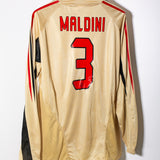 AC Milan 2004-05 Maldini Long Sleeve Third Kit (XL)