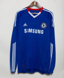 Chelsea 2010-11 Drogba Long Sleeve Home Kit (XL)