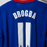 Chelsea 2010-11 Drogba Long Sleeve Home Kit (XL)