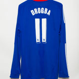 Chelsea 2010-11 Drogba Long Sleeve Home Kit (XL)