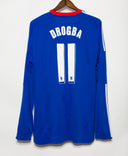Chelsea 2010-11 Drogba Long Sleeve Home Kit (XL)