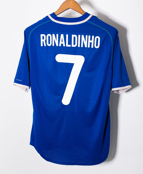 Brazil 2000 Ronaldinho Away Kit (M)