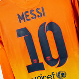 Barcelona 2012-13 Messi Long Sleeve Away Kit (S)
