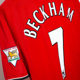 Manchester United 2000-02 Beckham Home Kit (2XL)