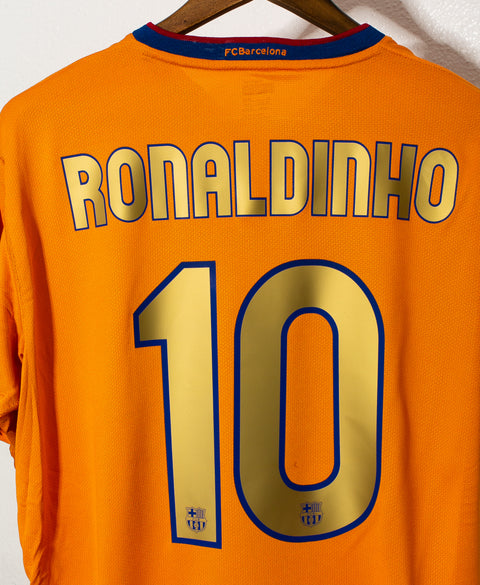 Barcelona 2006-07 Ronaldinho Away Kit (XL)