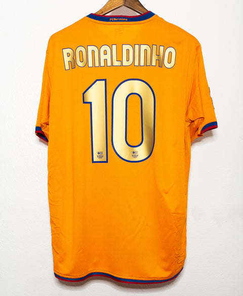 Barcelona 2006-07 Ronaldinho Away Kit (XL)