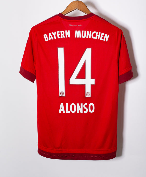 Bayern Munchen 2015-16 Alonso Home Kit (M)