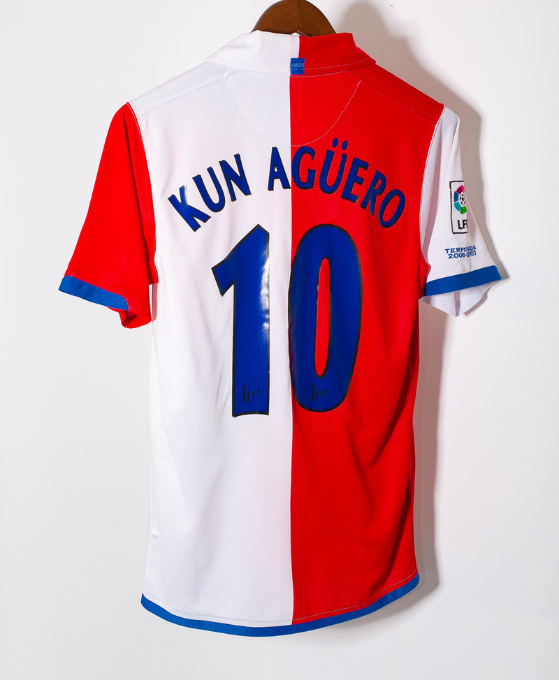 Atletico Madrid 2006-07 Kun Aguero Home Kit (S)