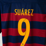 Barcelona 2015-16 Suarez Home Kit (L)