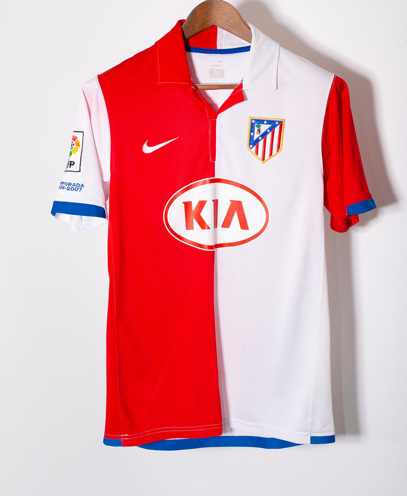 Atletico Madrid 2006-07 Kun Aguero Home Kit (S)