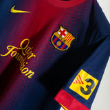 Barcelona 2012-13 David Villa Home Kit (M)