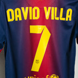 Barcelona 2012-13 David Villa Home Kit (M)
