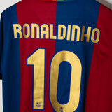Barcelona 2006-07 Ronaldinho Home Kit (L)