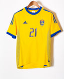 Sweden 2002 Ibrahimovic Home Kit (S)