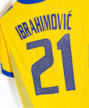 Sweden 2002 Ibrahimovic Home Kit (S)