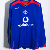 Manchester United 2005-06 Ronaldo Long Sleeve Away Kit (L)
