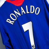 Manchester United 2005-06 Ronaldo Long Sleeve Away Kit (L)