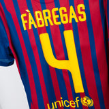 Barcelona 2011-12 Fabregas Home Kit (M)