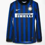 Inter Milan 2011-12 Eto'o Long Sleeve Home Kit (S)