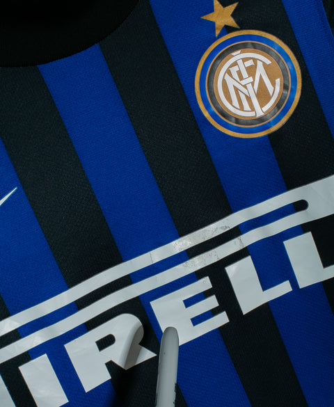 Inter Milan 2011-12 Eto'o Long Sleeve Home Kit (S)