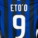 Inter Milan 2011-12 Eto'o Long Sleeve Home Kit (S)