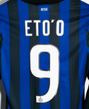 Inter Milan 2011-12 Eto'o Long Sleeve Home Kit (S)