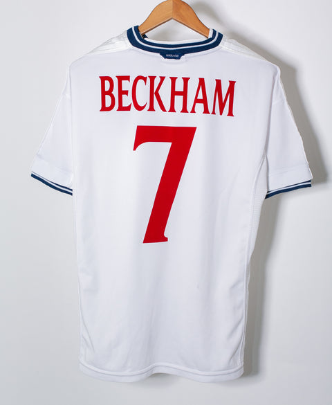 England 2000 Beckham Home Kit (L)