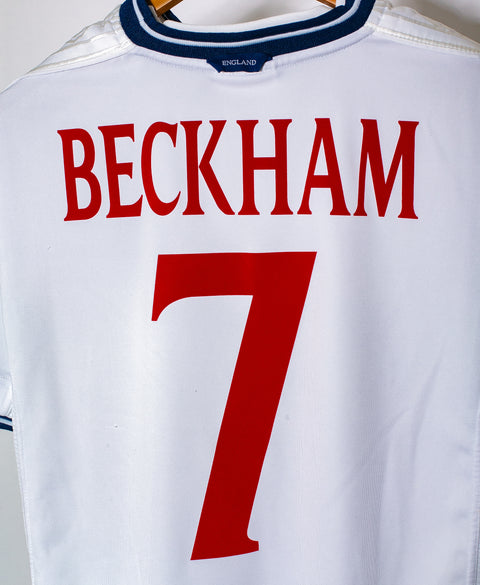 England 2000 Beckham Home Kit (L)