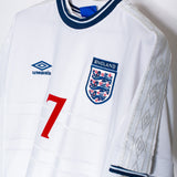 England 2000 Beckham Home Kit (L)