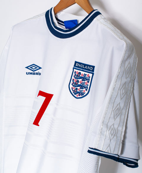 England 2000 Beckham Home Kit (L)