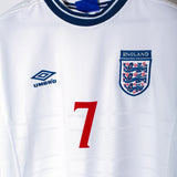 England 2000 Beckham Home Kit (L)