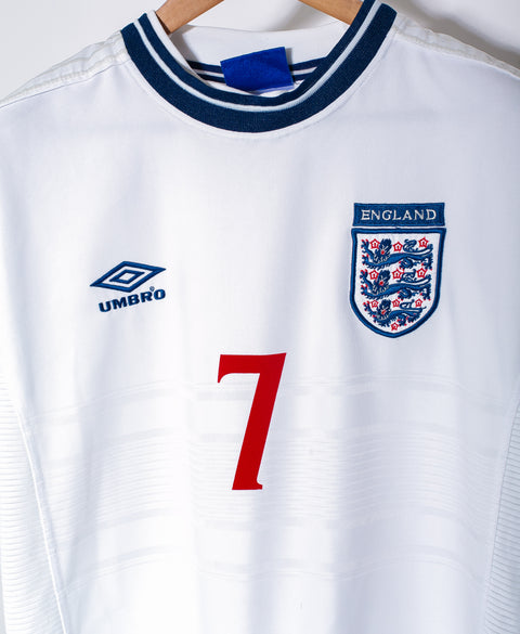 England 2000 Beckham Home Kit (L)