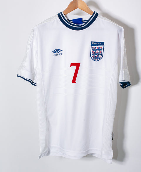 England 2000 Beckham Home Kit (L)