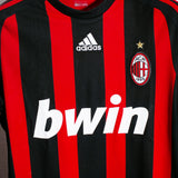 AC Milan 2008-09 Beckham Long Sleeve Home Kit (S)