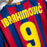 Barcelona 2009-10 Ibrahimovic Home Kit (XL)