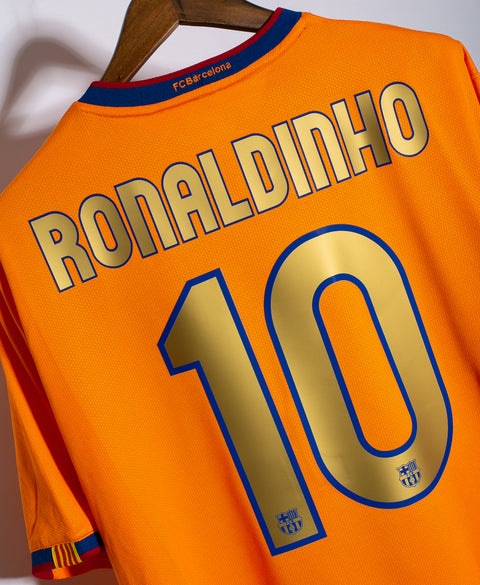 Barcelona 2006-07 Ronaldinho Away Kit (XL)