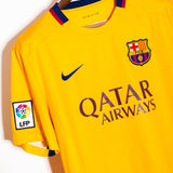 Barcelona 2015-16 Suarez Away Kit (L)