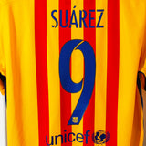 Barcelona 2015-16 Suarez Away Kit (L)