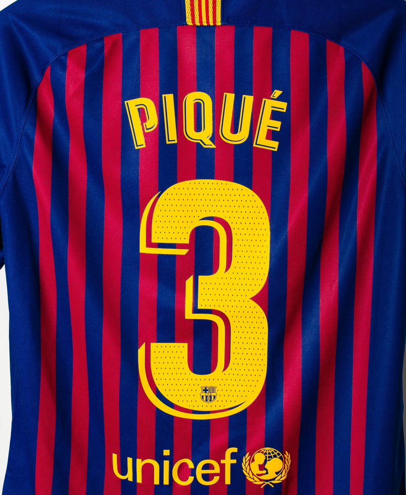Barcelona 2018-19 Pique Home Kit (M)