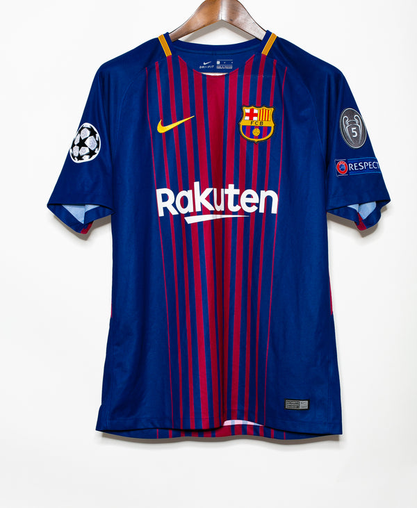 Barcelona 2017-18 Messi Home Kit (L)